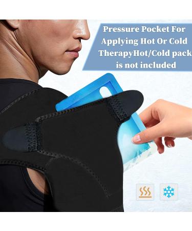 WiKSite Adjustable Shoulder Bandage | Pressure Cushion Arm Immobilizer for Stability & Relaxation | Shoulder Support for Men & Women - International Shipping Available - Buy Online on GoSupps.com