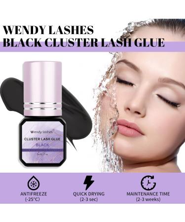 Wendy Lashes Black Eyelash Glue - 5ml for Extensions & Clusters | Strong Adhesive for Long-Lasting Wear - Buy Online on GoSupps.com