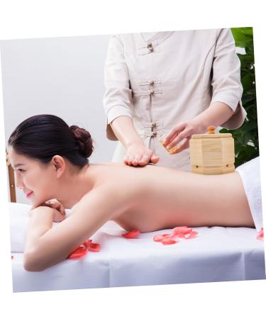 Homsfou 2 StK Moxibustion Box - Heat Ratio Moxa-Elebrener Massage Ai-Box - Wooden Frame Moxibustion Sofen - Eiche Beige - 12.5x12cm - International Shipping Available - Buy Online on GoSupps.com