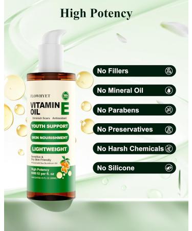 5 Floz Vitamin E Oil For Skin Scars Pure Organic Nail Oil vit e for Cuticle Face Body and Hair Nourish Dry Skin Maintain Youthful Antioxidant Fade Scars LIGHTWEIGHT - 150ml 5 Fl Oz (Pack of 1) - Buy Online on GoSupps.com