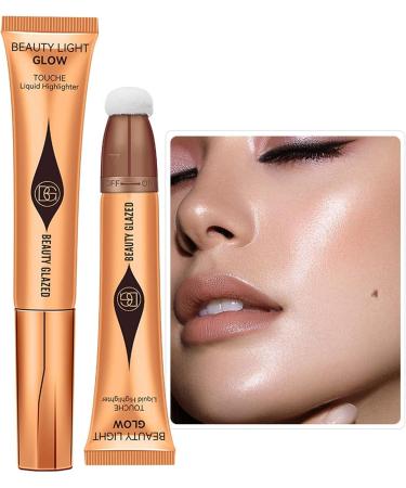 Highlighter Makeup Liquid - Waterproof Face Contouring Highlighter Wand | Brighten Makeup for Face Attached Easy to Blend Smooth Natural Matte Finish Frifer Highlighter 1# - Buy Online on GoSupps.com
