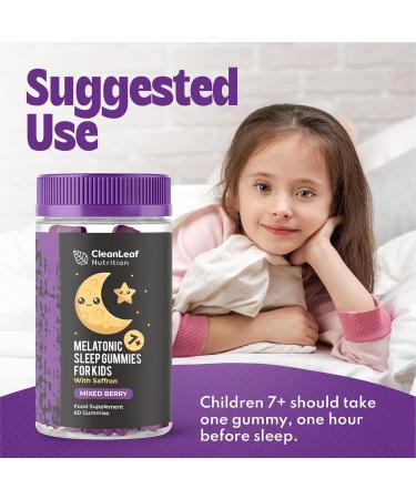 Twin Pack Natural Sleep Support Gummies for Kids - Melatonic Formula for Restful Nights Childrens Sleep Gummies Promoting Natural Melatonin Production Promotes Healthy Sleep Patterns 60 Count - Buy Online on GoSupps.com