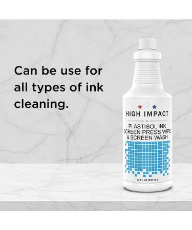 High Impact Plastisol Screen Wash - 32 fl oz - Screen Cleaning Degradant & Ink Remover for Screen Printing - Made in USA - Buy Online on GoSupps.com