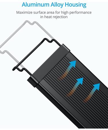 NICREW ClassicLED Gen 2 Aquarium Light, Dimmable 2-Channel Control, High Output 15W, 18-24 Inch Size, White and Blue LEDs - Buy Online on GoSupps.com