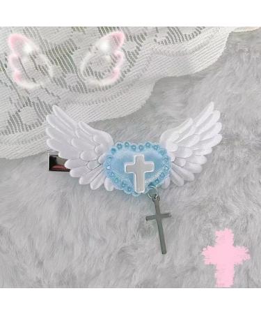 LAMDNL Girls Angel Wing Hair Clip Cute Bowknot/Heart s Hairpin Modern Hairs Barrette for All Ages Eye Catching Headwear - Buy Online on GoSupps.com