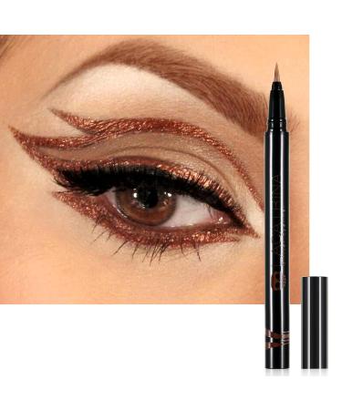 Delanci Glitter Eyeliner Set - 6 Waterproof Shimmer Colors | Highly Pigmented Metallic Liquid Eyeliner for Long-Lasting Sparkle - Buy Online on GoSupps.com