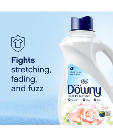 Downy Nature Blends Rosewater & Aloe Liquid Fabric Conditioner - 103 fl oz | Softens & Refreshes Laundry - 120 Loads - Buy Online on GoSupps.com