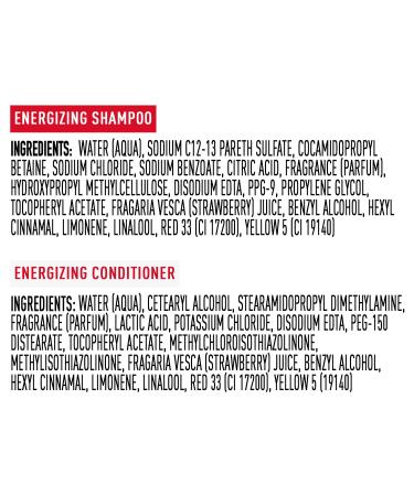 Suave Shampoo & Conditioner Set - Sun-Ripened Strawberry Energizing Formulas with Strawberry Extract & Vitamin E 22.5 Oz Each - International Shipping Available - Buy Online on GoSupps.com