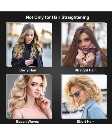 SHRATE Mini Flat Iron 0.7 Inch Ceramic Hair Straightener - Travel Size Small Flat Iron for Short Hair, Bangs & Curls (Black) - Buy Online on GoSupps.com