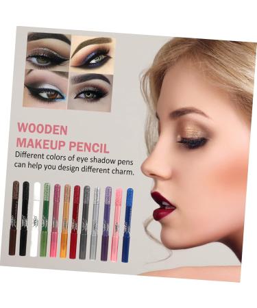 Balacoo 12pcs Pearlescent Eyeshadow Pencil Eyeliner Brush Shine Girl - Buy Online on GoSupps.com