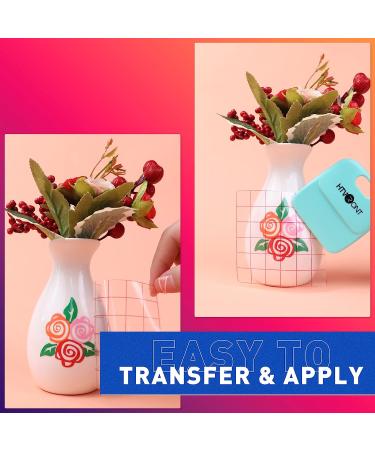 HTVRONT Red Permanent Vinyl Roll - 12x11 FT Adhesive for Cricut, Silhouette, Signs & Crafts - Glossy Red Vinyl - Buy Online on GoSupps.com