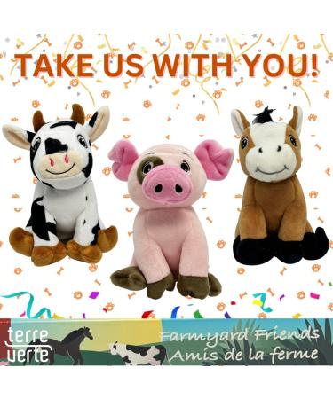 Terre Verte Farmyard Friends Dog Plush Toys Soft Washable & Durable Interactive Squeaky Toys Perfect for Small Medium & Large Breeds Ensuring Endless Entertainment 3 Pack Cute Dog Plushies - Buy Online on GoSupps.com