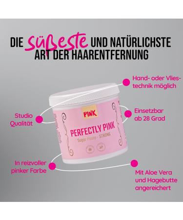 Pink Cosmetics Sugar Paste Strong Waxing Hair Removal 500g - Studio Quality Sugaring Depilation for All Body Areas - Buy Online on GoSupps.com