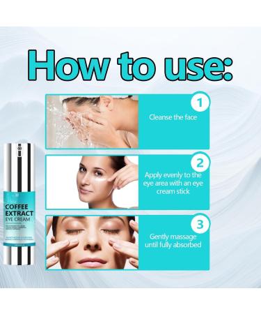 Caffeine Anti-Aging Eye Cream - Reduce Dark Circles Puffiness & Wrinkles | 15ml Eye Repair for Bags & Crow's Feet - Buy Online on GoSupps.com