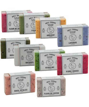 Label Provecne Label Provence Doublesided scrub soap with French soap for softening hydration and care for all skin types cherry blossom and donkey milk scent 125 g set of 3 - Buy Online on GoSupps.com