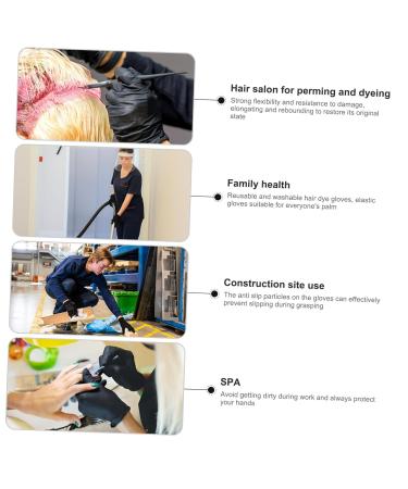 minkissy 3 Pairs Hair Shampoo Gloves Coloring Gloves Guantes De Latex Negros Mens Glove Salon Gloves Large Shampoo for Color Treated Hair Men Shampoo Dying Reusable Tool Belt Disposable Man - Buy Online on GoSupps.com