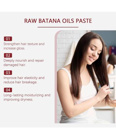 Nouvelle p te capillaire l'huile de batana (2025) Huile de batana brute pour pr venir la chute paissir et renforcer les cheveux r parer les frisottis et les cheveux ab m s (2) - Buy Online on GoSupps.com