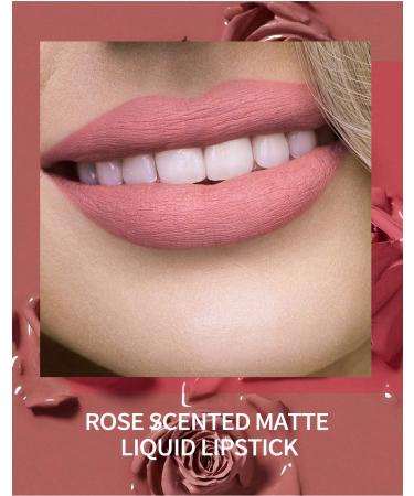 Buy GL-TURELIFES 6-Piece Rose Matte Lipstick Set | Waterproof Velvet Liquid Lip Gloss in Non-Female Nude Colors | Perfect Gift Box - International Shipping Available - Buy Online on GoSupps.com