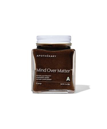 Apoth kary Mind Over Matter Cognitive Support Mushroom Powder Memory & Focus Stress Relief Herbal Supplement Sugar Free Vegan No Caffeine