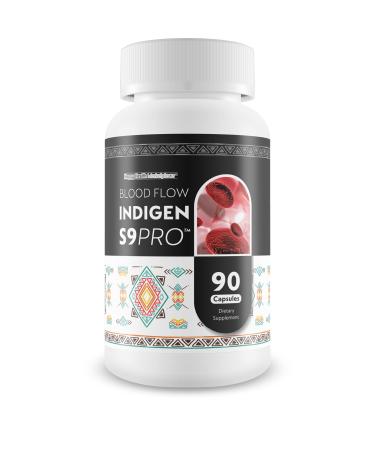 Blood Flow Indigen S9 Pro - Our Best Poor Circulation Supplements for Advanced Blood Flow Care - Blood Circulation Support - Blood Circulation Supplements for Healthy Blood Flow Help Blood Flow Pills