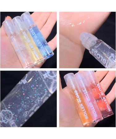 6PCS Roll On Lip Oil Set Clear Lip Gloss Set Shimmer Lip Gloss Moisturizing Colorless Lip Balm Moisturizing Lip Lotion for Dry Lips - Buy Online on GoSupps.com
