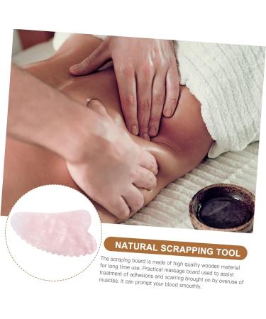 Healeved Scratching Board - Anti-Aging Gua Sha Plate & Crystal Scraping Tool for Face - Pink Jade Massage Board for Skin Care - Buy Online on GoSupps.com