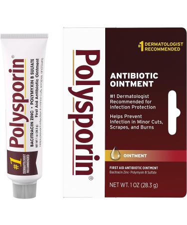 Polysporin Antibiotic Skin Ointment 1 oz Travel Size | Infection Protection & Wound Care | Neomycin-Free - Buy Online on GoSupps.com