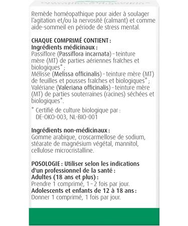 A.Vogel Relax Tablets | Sleep Aid and Mental Stress Relief | Extracts of Passion Flower Lemon Balm & Valerian | Gluten-Free Lactose-Free and Vegan | 60 Tablets - Buy Online on GoSupps.com