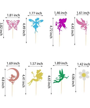 Arthsdite 24Pcs Fairy Cupcake Toppers Flower Angel Fairy Butterfly Flower Cupcake Picks for Wedding Bridal Shower Baby Shower Birthday Party Cake Decorations Supplies - Buy Online on GoSupps.com