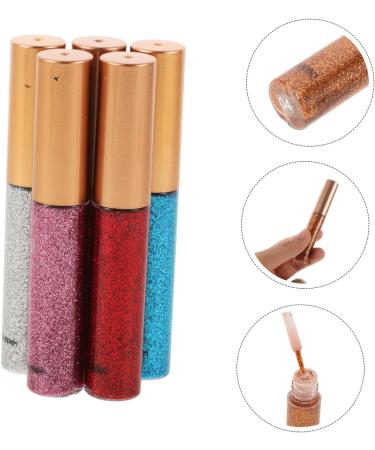 Outanaya 5pcs Sparkly Korean Eye Glitter Liquid Eye Shadow Pen - Buy Online on GoSupps.com