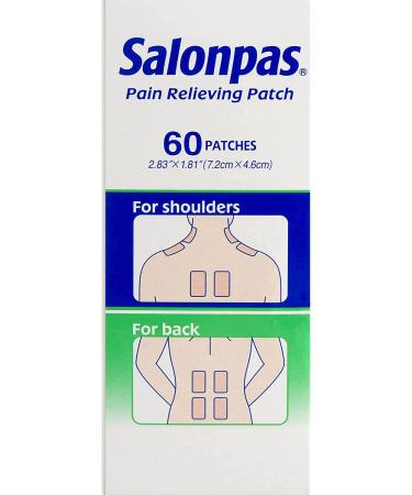 Salonpas Pain Relieving Patches 60 Count - New Edition | Fast Relief for Aches and Pains - Buy Online on GoSupps.com