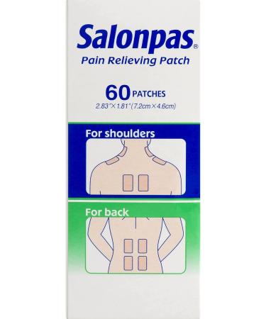 SALONPAS Pain Relief Patch - Size 60 | Fast-acting Transdermal Pain Relief - Buy Online on GoSupps.com