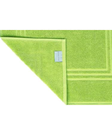 MauraMome 2-Pack Bath Mats - 100% Cotton Green Terry Shower Rugs Quick-Dry & Non-Slip 50x70cm Bathroom Carpets - Buy Online on GoSupps.com