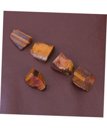 SOESFOUFU Natural Gemstone 5pcs African Decor Irregular Stone African s Eye Rough Stone Tiger's Eye Stone Materials Rock Mineral As Shown Size 2 - Buy Online on GoSupps.com