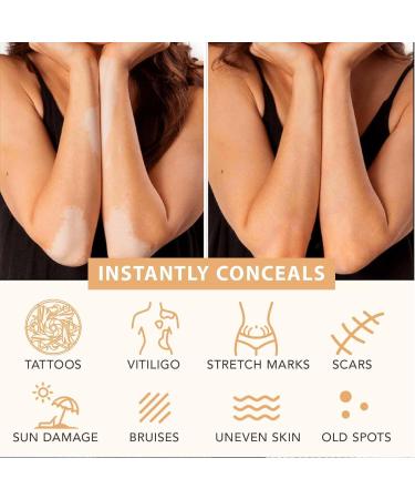 Maquillage imperm able pour les jambes et le corps sans transfert couvre les veines des jambes les cicatrices et les tatouages facile appliquer fond de teint durable (2# Medium Golw 3.4 FL OZ) - Buy Online on GoSupps.com