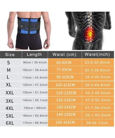 Buy S-6XL Lower Back Brace | Men & Women Waist Support Belt | Posture Corrector & Lumbar Protection | Spine Decompression & Pain Relief for Herniated Disc - Small Blue - Buy Online on GoSupps.com