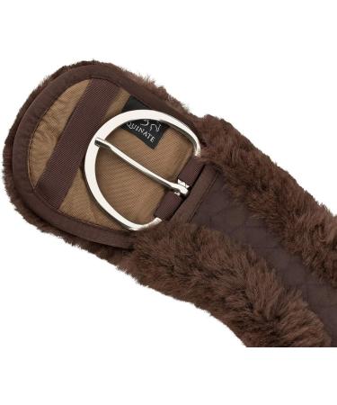 Equinate Anatomically Designed Western Moon Belt - Real Lambskin Short Saddle Strap - 65-90 cm in Brown & Black - Buy Online on GoSupps.com
