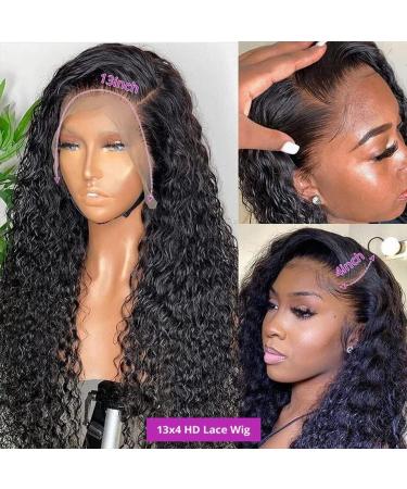 30 Inch Water Wave Lace Front Wig Human Hair 13x4 | 180% Density Wet & Wavy Pre Plucked Wig for Black Women - Buy Online on GoSupps.com