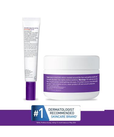 CeraVe Vitamin C Serum & Night Cream Set | Brightening 10% Vitamin C & Peptide Moisturizer | Hyaluronic Acid & Ceramides | 1oz Serum + 1.7oz Cream for Radiant Skin - Buy Online on GoSupps.com