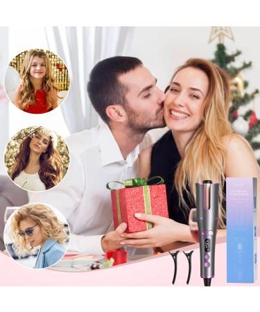 Automatic Curling Iron - 1 Inch Ceramic Barrel Auto Rotating Hair Curler 4 Temperatures & 3 Timers Dual Voltage Safe Hair Styling Tool - Buy Online on GoSupps.com