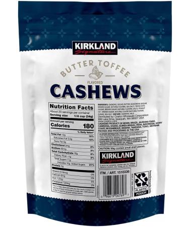 RKBROTHERS Kirkland Signature Butter Toffee Cashews 680g (Pack of 2) - Buy Online on GoSupps.com