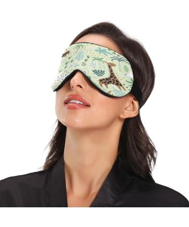Forest Animal Sleep Mask - Adjustable Soft Eye Cover for Full Night's Rest - Buy Online on GoSupps.com