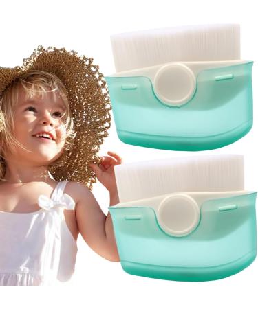 Comebachome Kids Sunscreen Applicator 2pcs Sunscreen Applicator for Kids Sunscreen Lotion Applicator Set with Protective Cap Fast Brush Liquid Cream Powder Easy to Apply for Kids 6.10x4.83cm - Buy Online on GoSupps.com