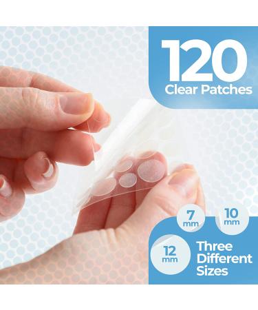 Acne Patches (120 Pack) with Salicylic Acid & Tea Tree Oil - Hydrocolloid Pimple Stickers for Face - Blemish Spot Treatment - 3 Sizes - Buy Online on GoSupps.com