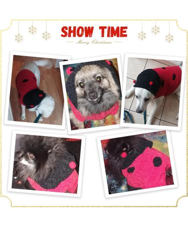 TENGZHI Dog Jumpers Puppy Pullover Dog Hoodies Small Dog Sweaters Puppy Cat Jumpers Ladybug with Lovely Antennae(Ladybug L) Large Ladybug - Buy Online on GoSupps.com