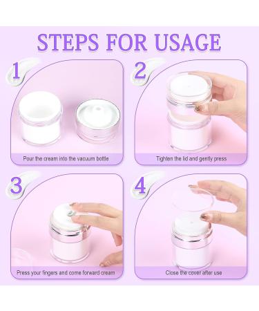 Moisturizer Pump Dispenser Set - Cream Jar Vacuum Bottle with Airless Cosmetic Pump for Travel - Face Moisturizer Container - Buy Online on GoSupps.com