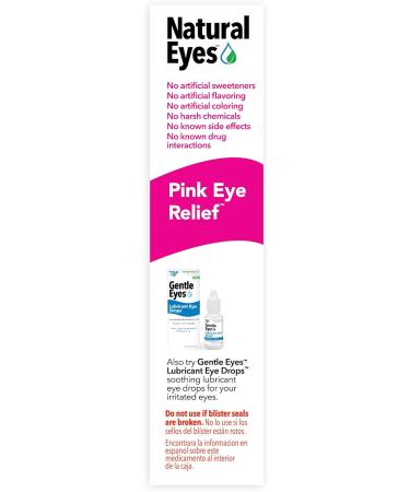 Natural Eyes Pink Eye Relief - Fast Dissolving Tablets for Quick Comfort | International Shipping Available - Buy Online on GoSupps.com