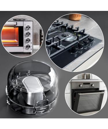 6 Pack Gas Stove Button Covers | Child Safety Oven Lock | Transparent & Black Button Protection - Buy Online on GoSupps.com