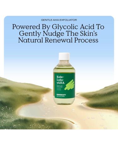 KraveBeauty Kale-Lalu-yAHA 5.25% AHA Exfoliator - Glycolic Acid & Hyaluronic Acid Unclogs Pores Hydrates Skin Vegan & Cruelty Free - 6.76 fl oz - Buy Online on GoSupps.com