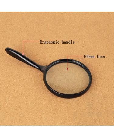 ES for Hobbies Reading Magnifier 100mm Large Mirror Crank Magnifier -3-10 Times Old Man Reading Glass Lens - Maintenance Reading Newspaper Jewelry I Better Life - Buy Online on GoSupps.com